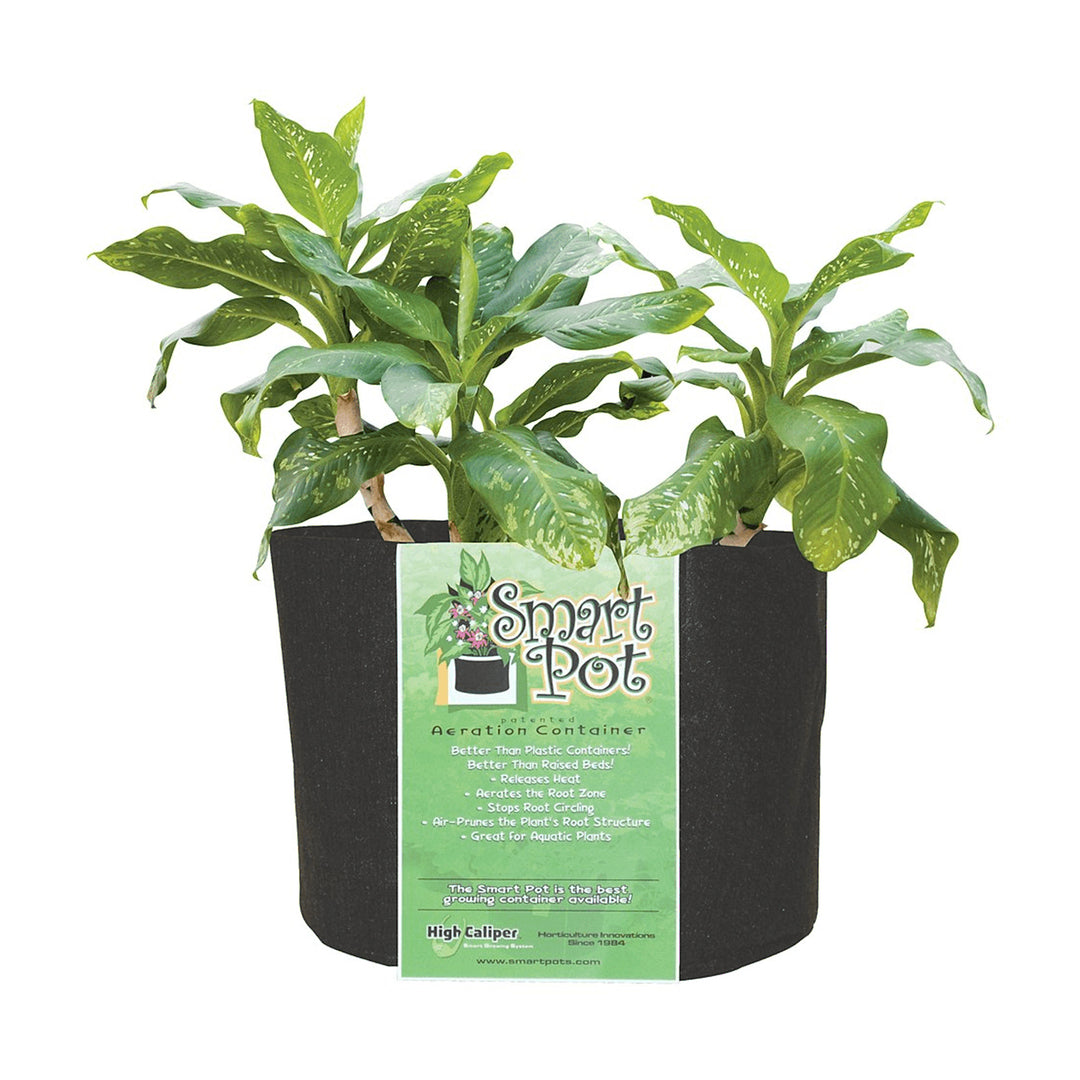 Smart Pot 30 Gallon Fabric Dirt Planter Flower Pot Soft Sided Container, Black - VMInnovations
