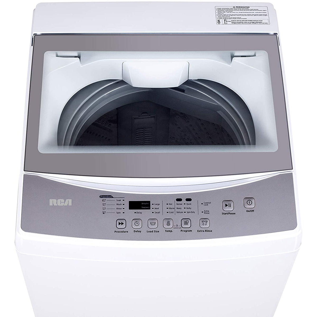 RCA RPW210 2 Cubic Foot Portable Washing Machine for Home and Apartment, White