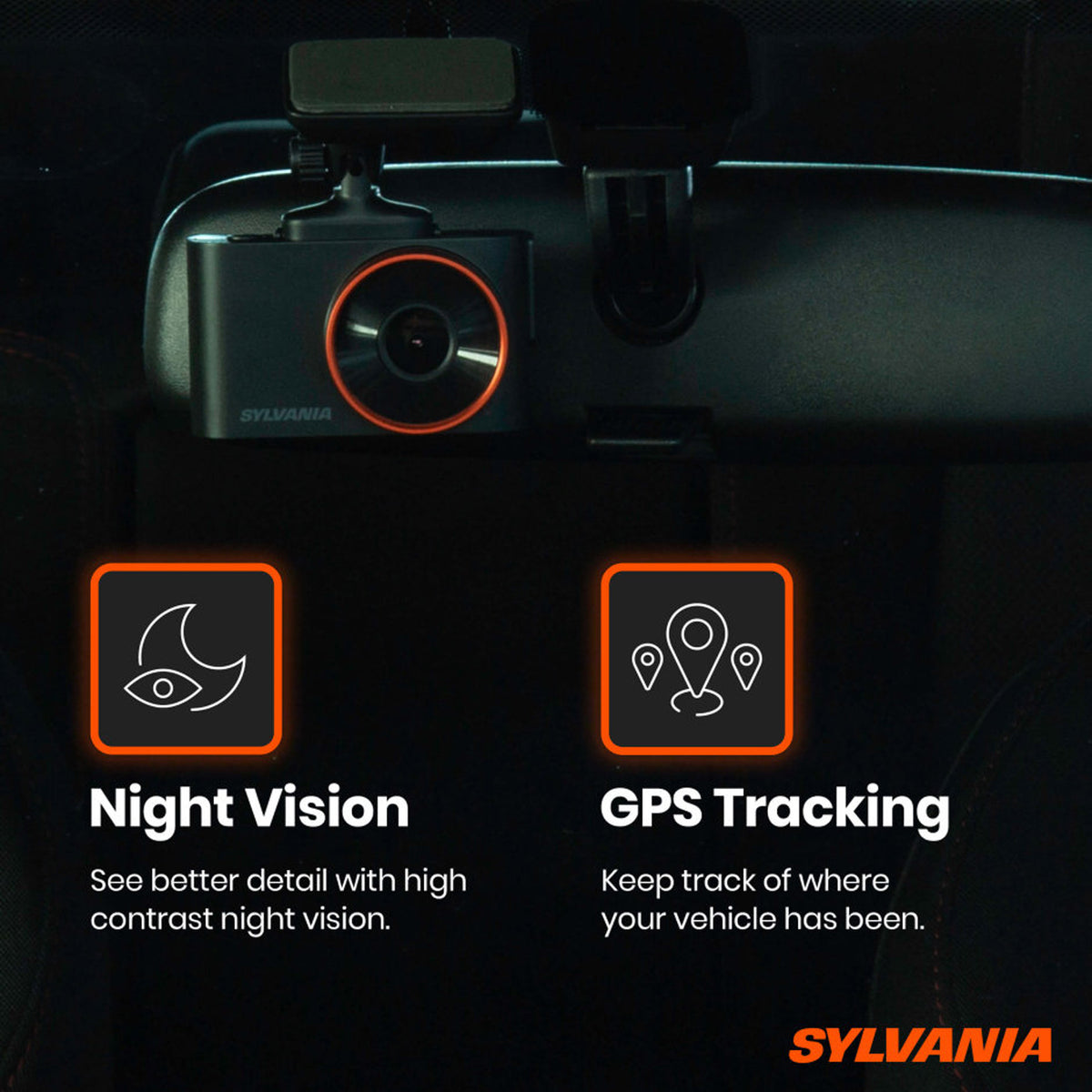 Sylvania Roadsight Basic Dash Camera w/ 130 Degree View & Hit Detection (Used)