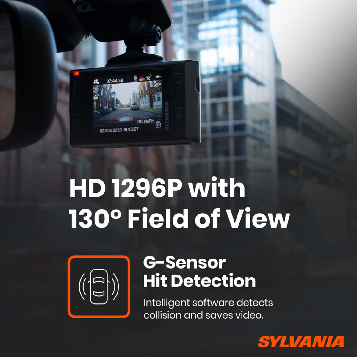 Sylvania Roadsight Basic Dash Camera w/ 130 Degree View & Hit Detection (Used)