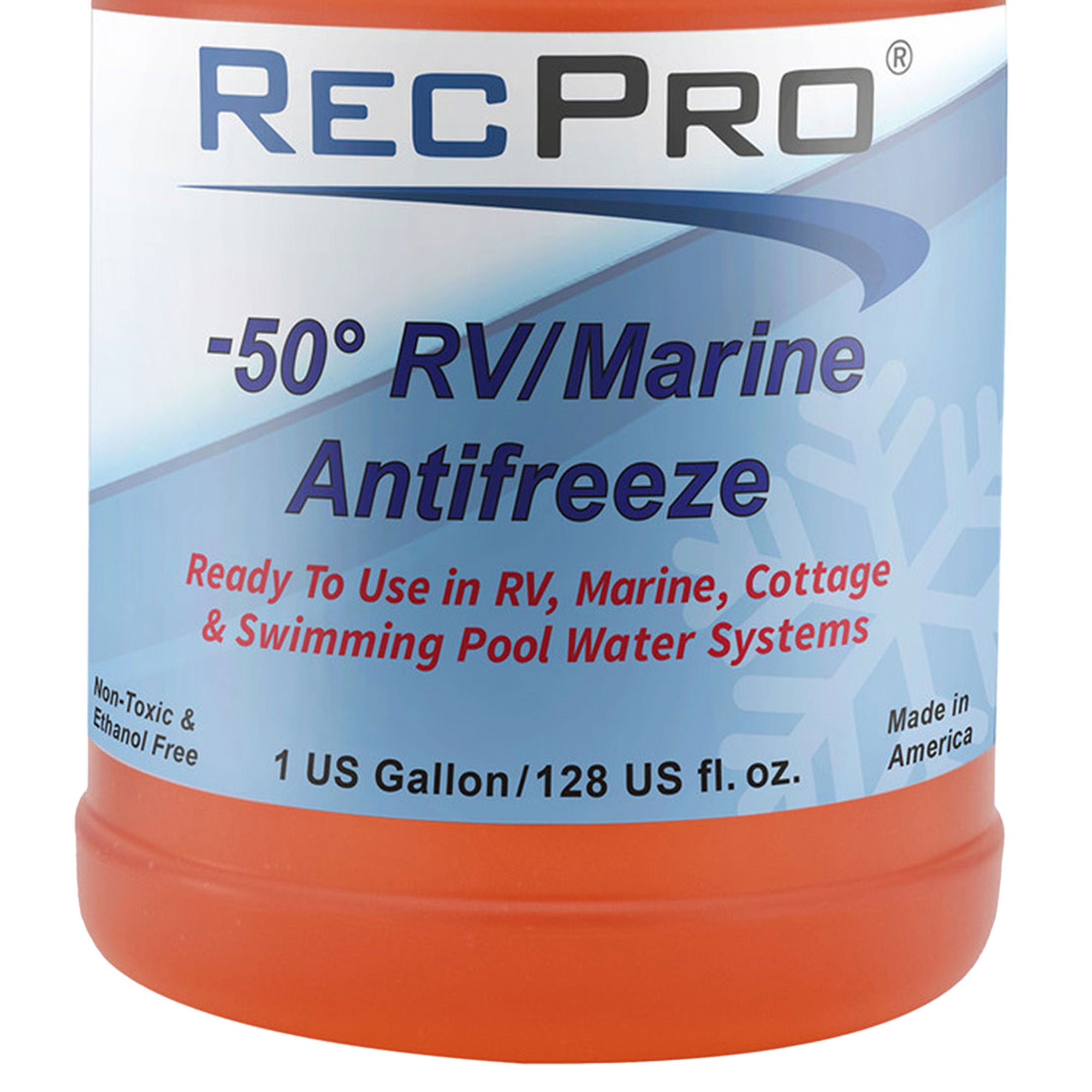 RecPro 1 Gal RV Antifreeze Concentrate Fluid for Winterizing Vehicles (4 Pack) - VMInnovations
