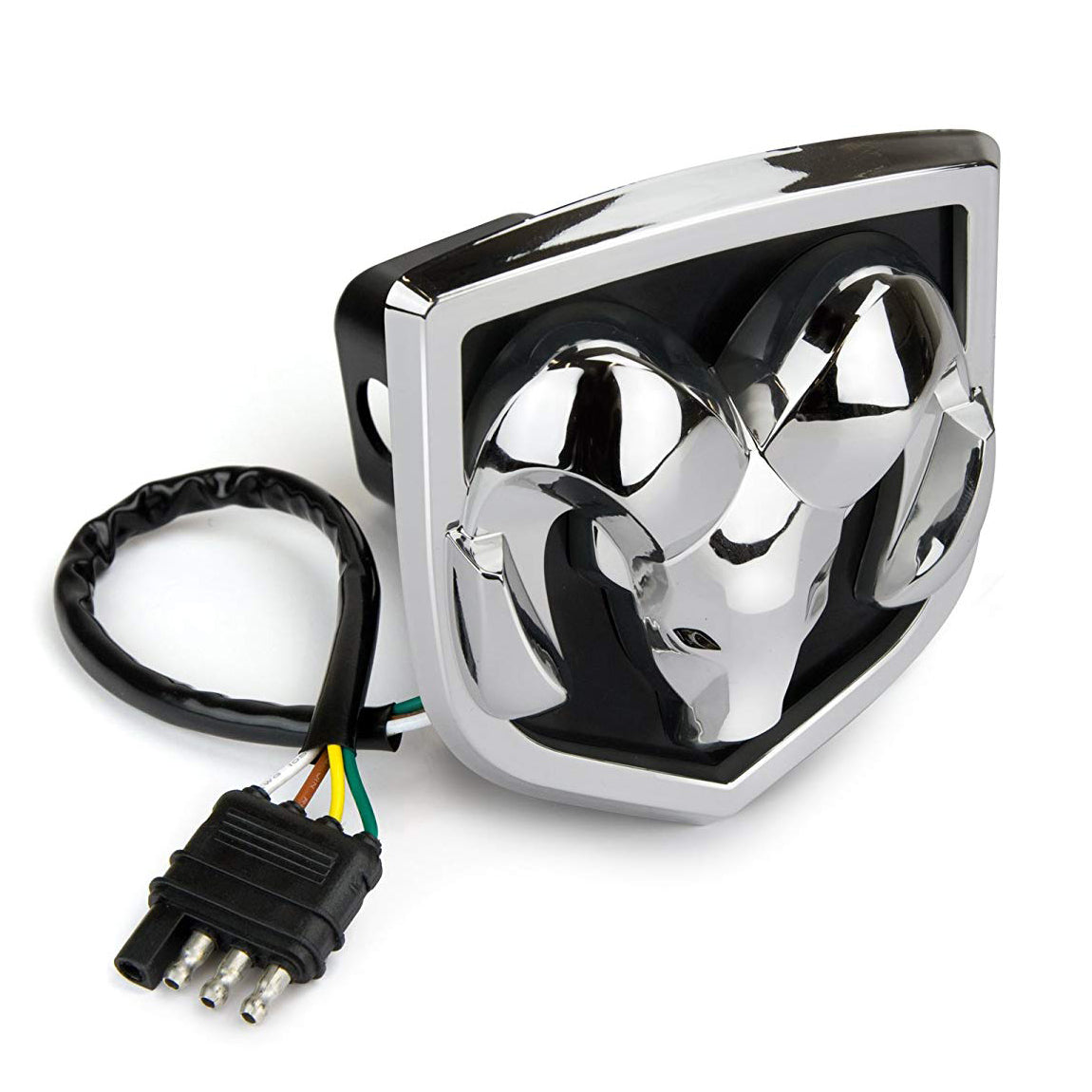 Reese Towpower 1.25" to 2" Dodge Ram Logo Licensed LED Hitch Light Cover (Used) - VMInnovations