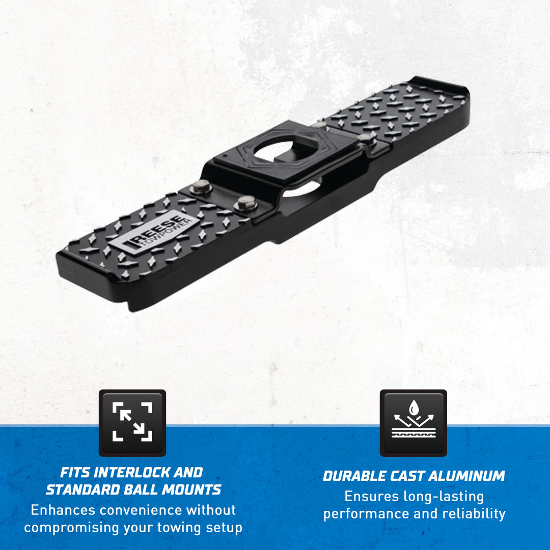 Reese Towpower Trailer Hitch Ball Mount Step with Cast Aluminum Construction - VMInnovations