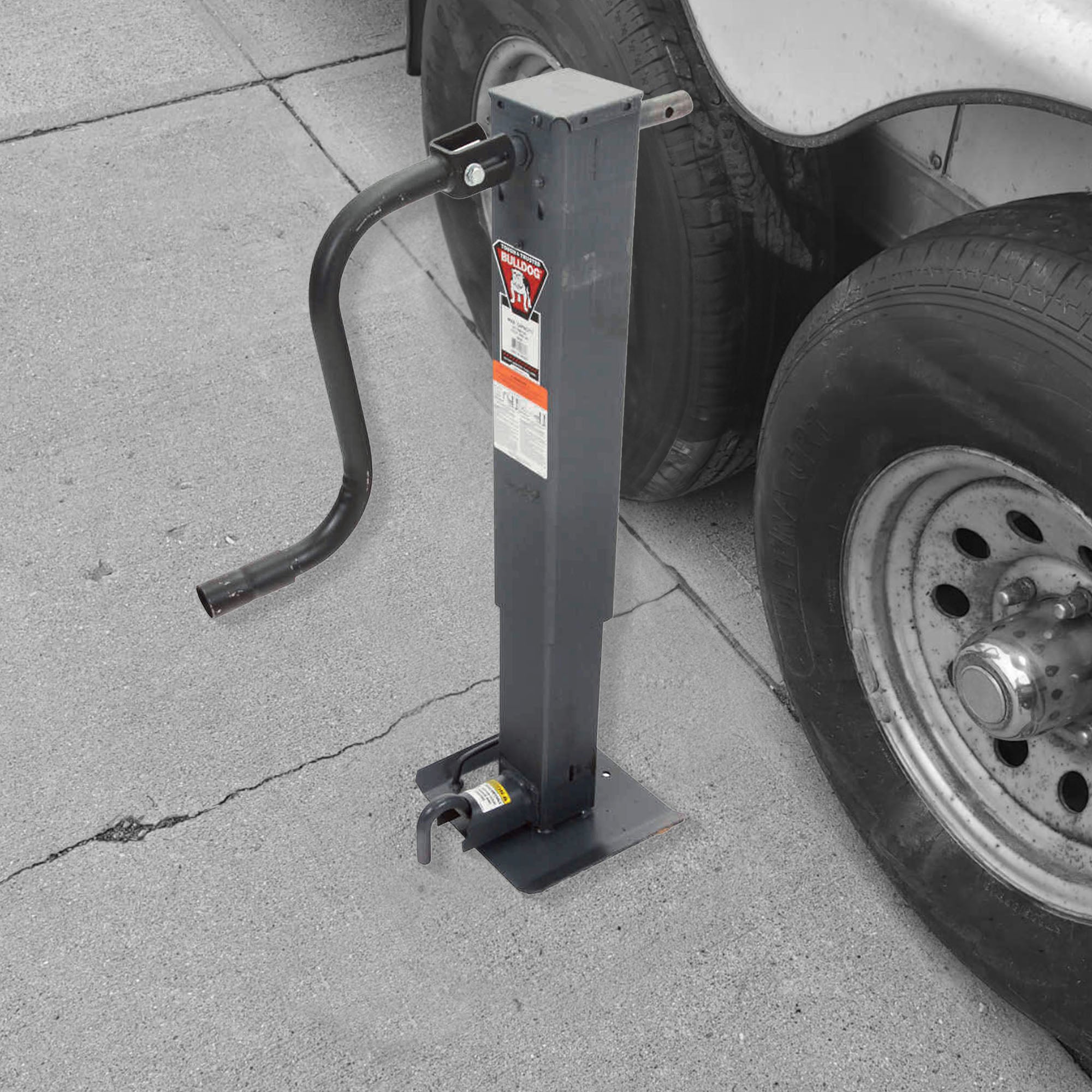 Bulldog HD Square Trailer Jack with 12,000 Pound Support Capacity for Automotive - VMInnovations