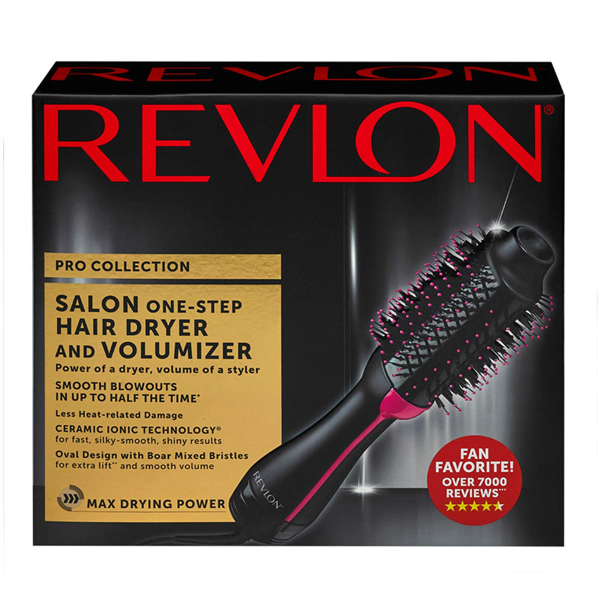 Revlon Unique 1 Step Home 2-in-1 Hair Dryer Volumizer Brush, Black (For Parts)