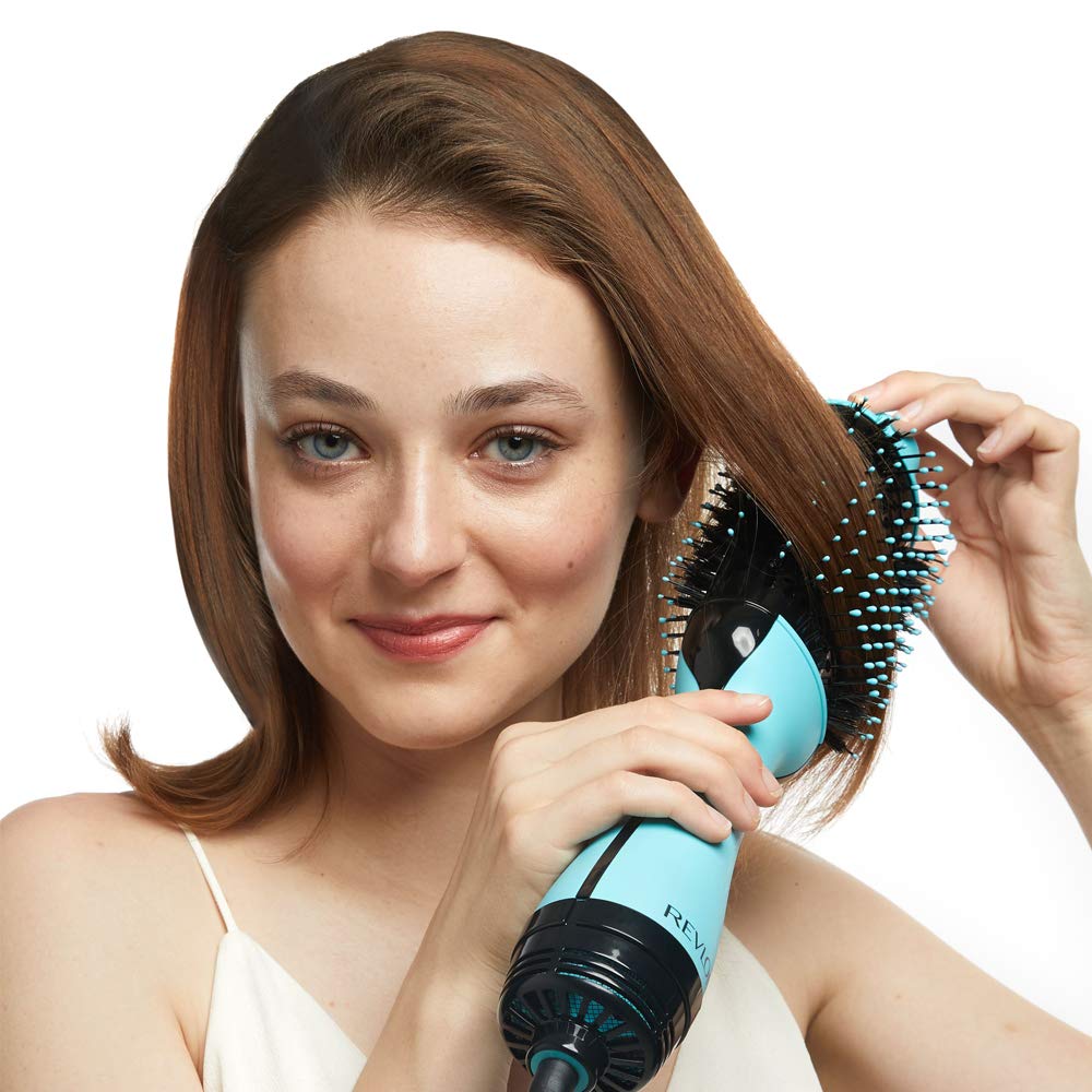 Revlon Unique 1 Step Home 2-in-1 Hair Dryer Volumizer Brush, Mint (Used)