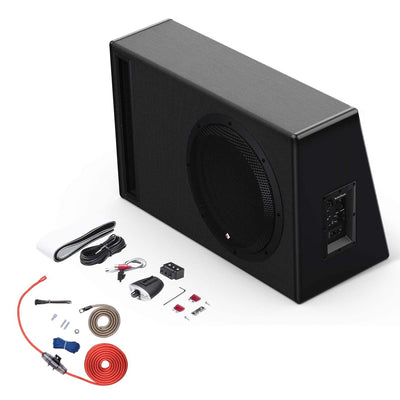 Rockford Fosgate Audio Amp Installation Wiring Kit & Enclosed Subwoofer Package