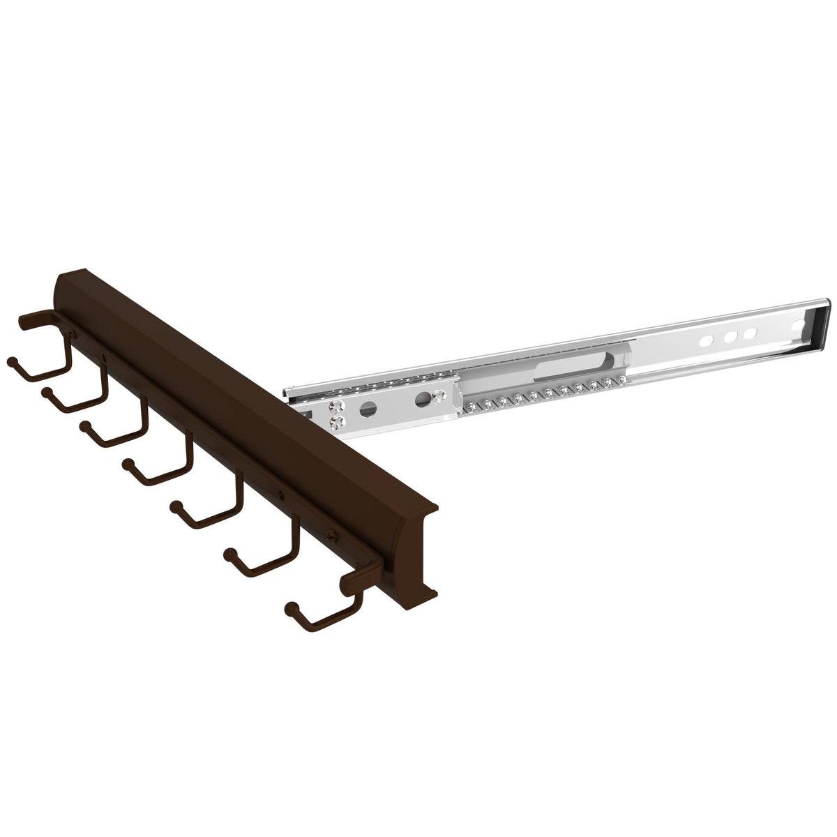 Rev-A-Shelf Sidelines CSWBRSL-14-BZ-1 14 Inch Premiere Swivel Belt Rack, Bronze