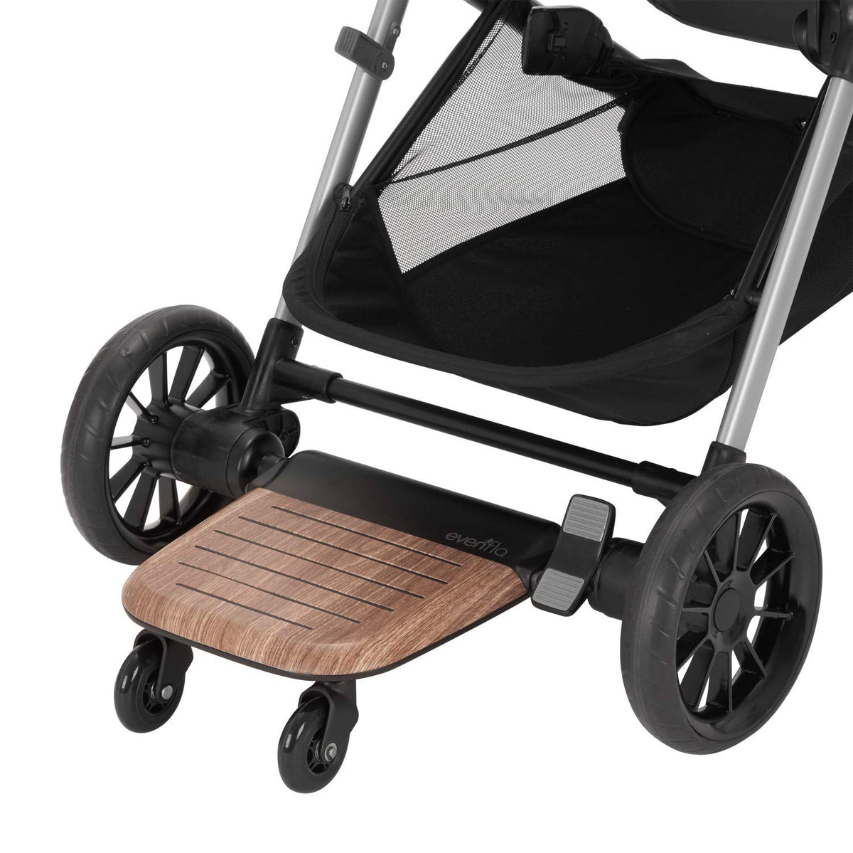Evenflo Stroller Stand and Ride Rider Board Accessory Attachment Only, Wood (For Parts)