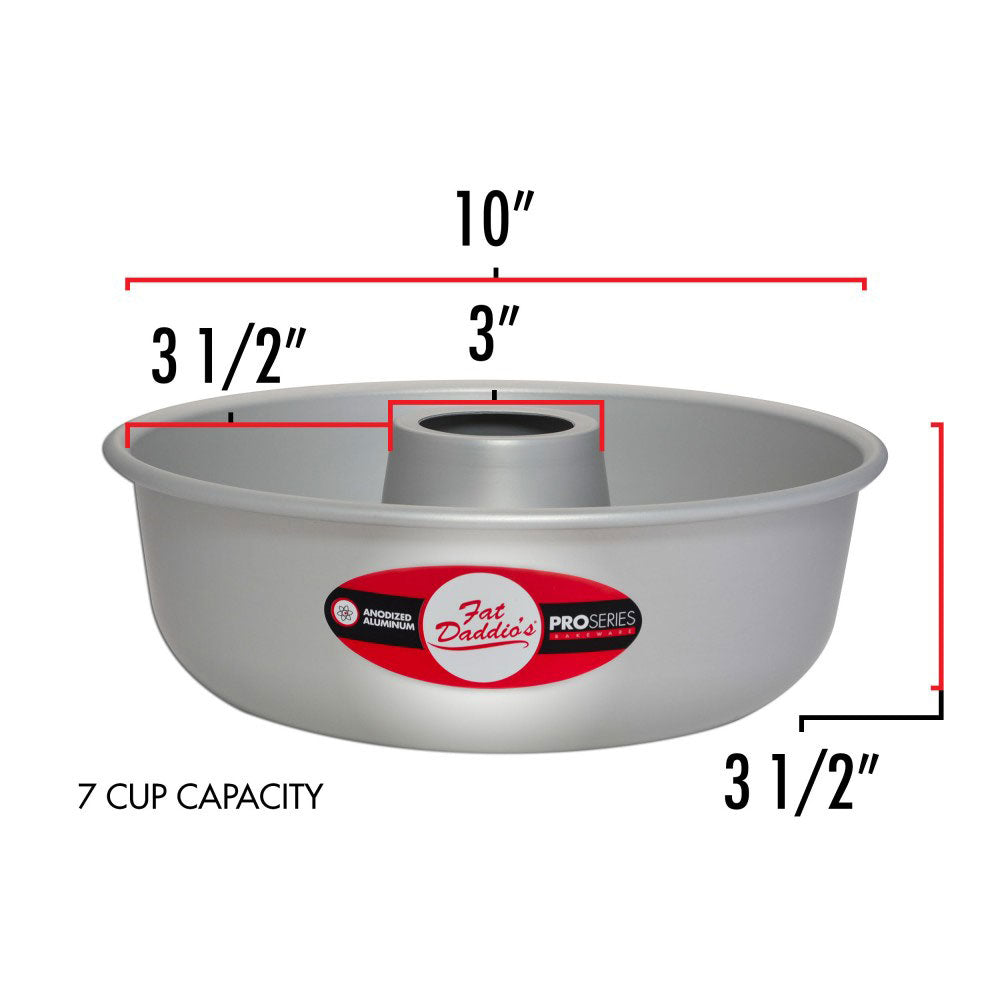 Fat Daddio's RMP-10 Aluminum Ring Mold Cake Baking Pan, 10 x 3.5 Inches(Damaged)