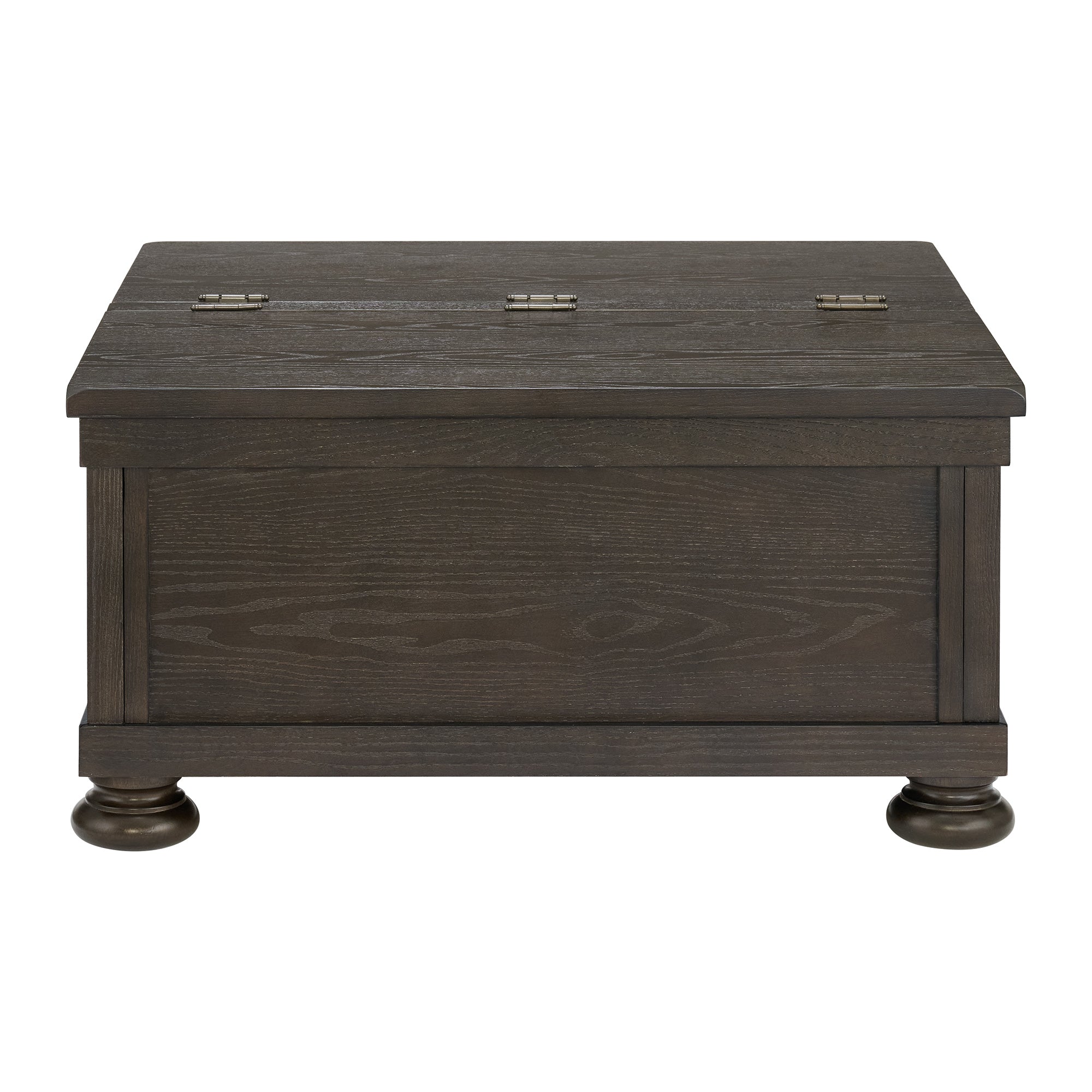 ROME + OAK Stratford Storage Cocktail Table with Manual Lift Top, Walnut Oak - VMInnovations