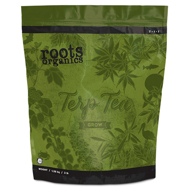 Roots Organics Terp Tea Grow Natural Dry Gardening Nutrient Fertilizer, 9 Lb Bag