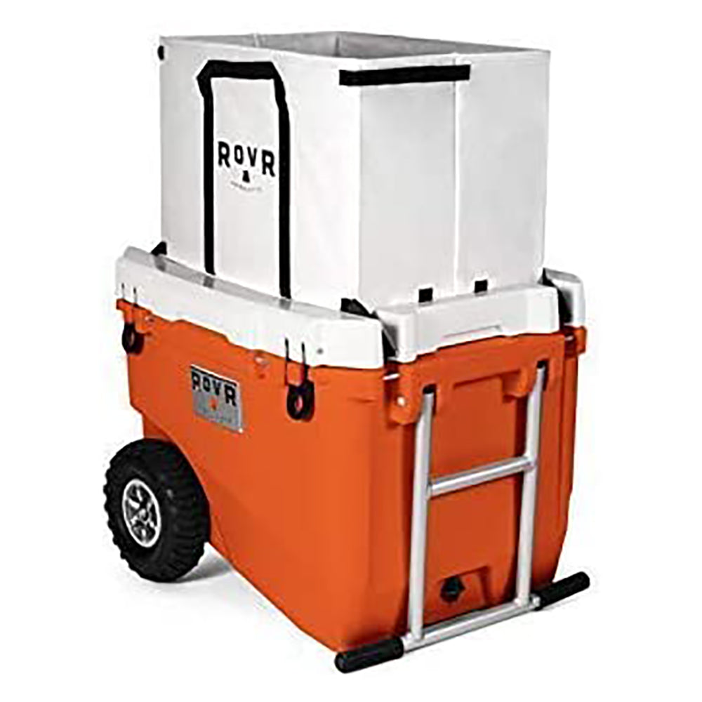 RovR RollR Rolling Outside Insulated Cooler with Wheels, 60 Qt, Desert(Open Box)