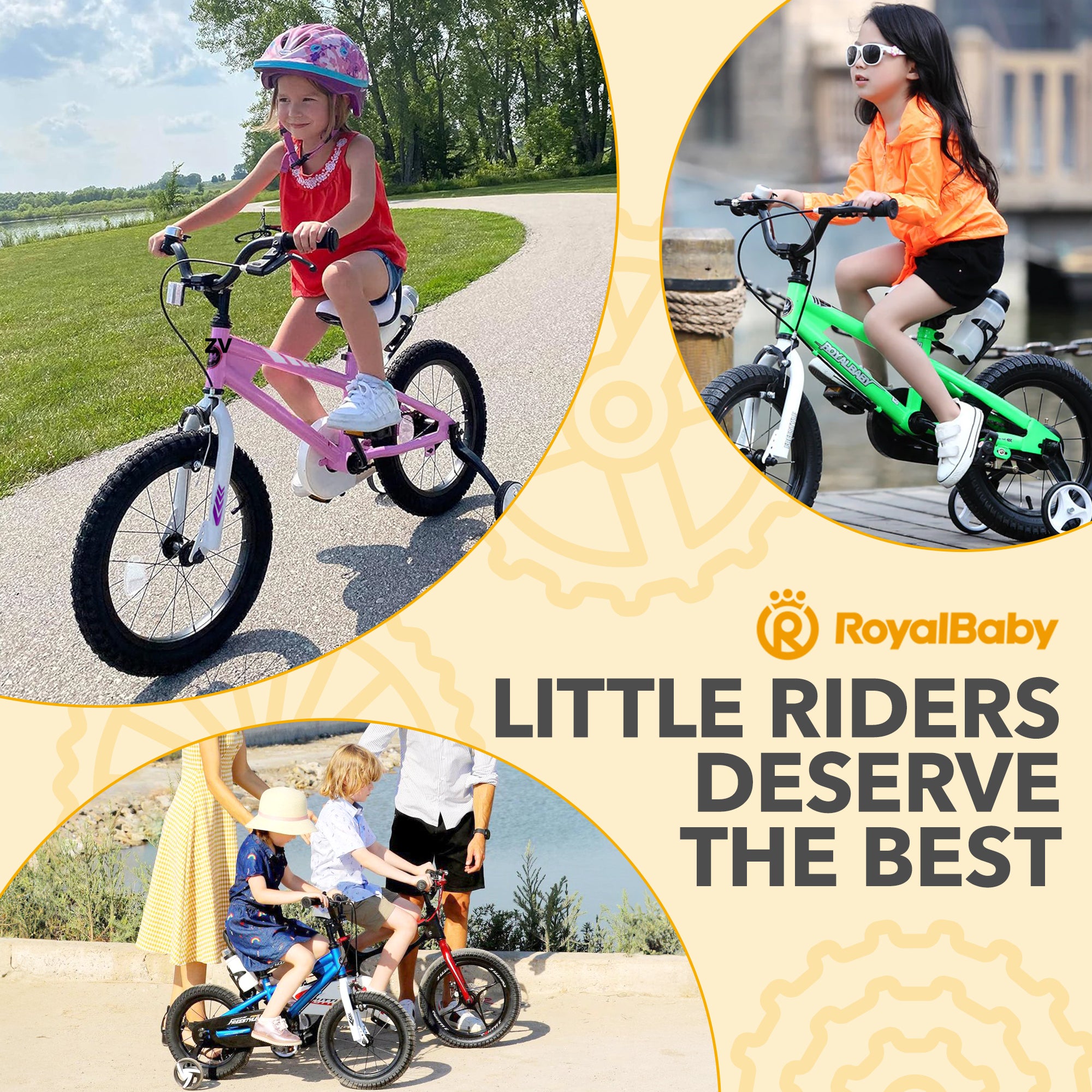 RoyalBaby Freestyle Kid's Sporty Bicycle w/Kickstand, 18", White (Open Box) - VMInnovations