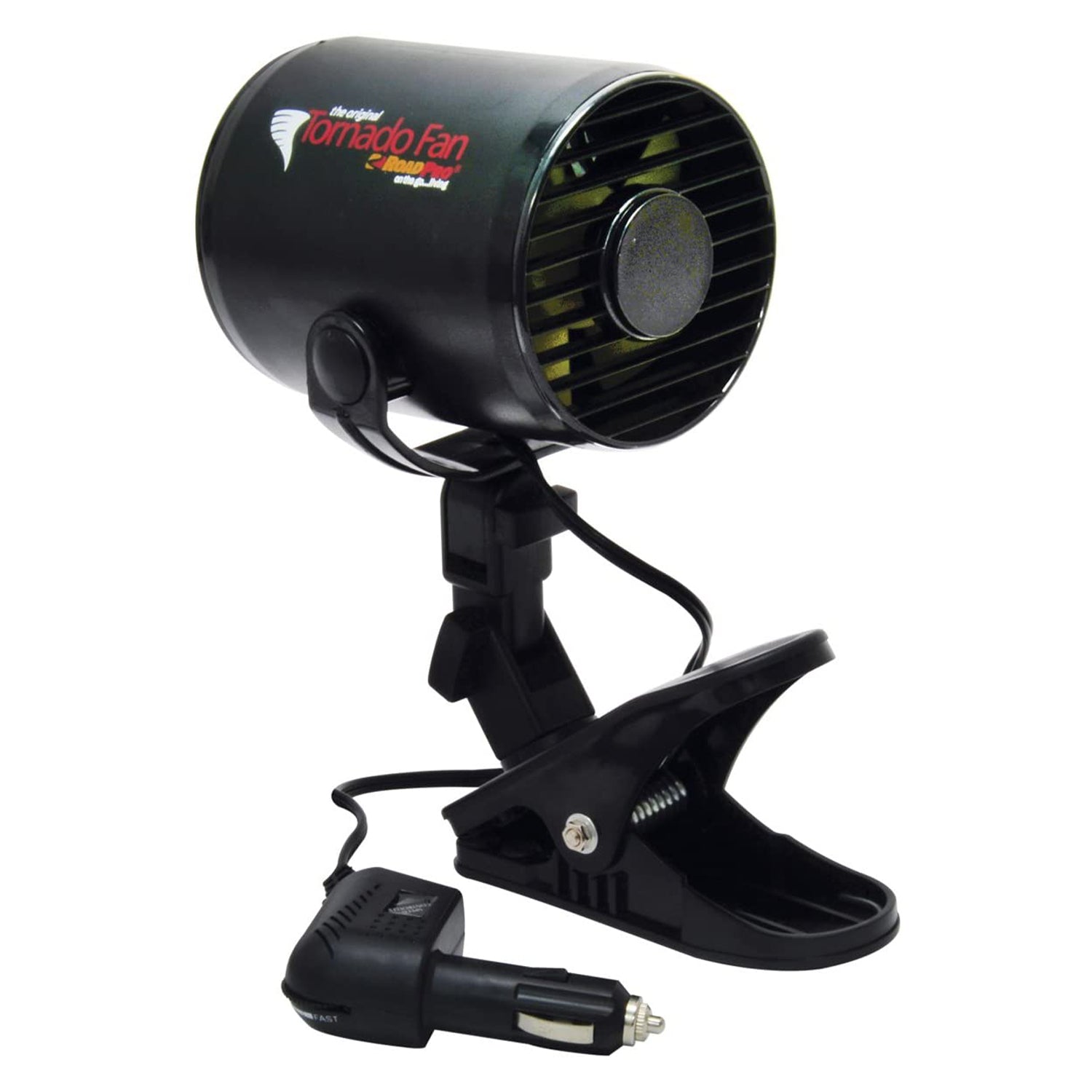 RoadPro 12 Volt Plug In Car Vehicle Tornado Fan w/ Mounting Clip (Open Box)