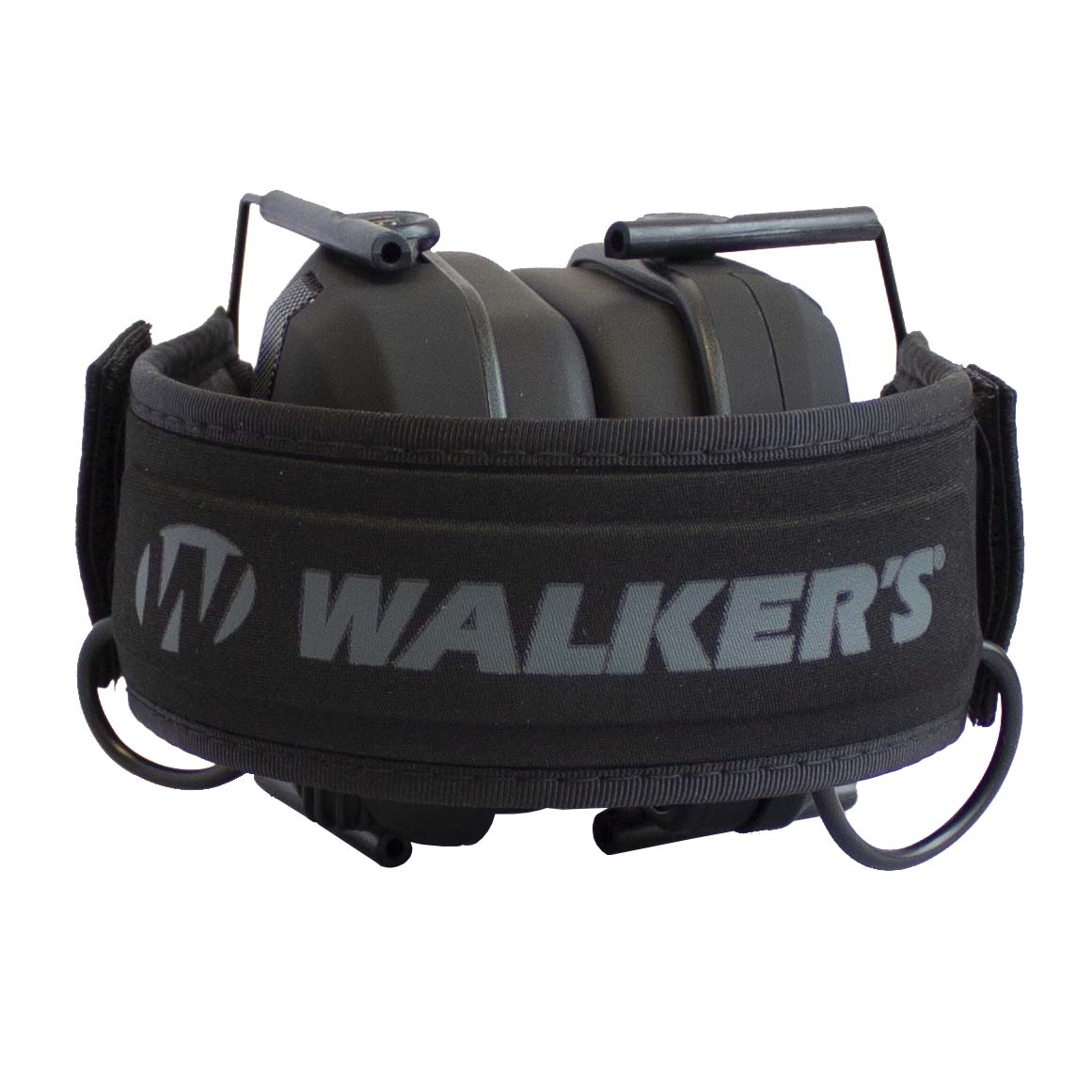 Walker's Razor Black Punisher Electronic Hearing Protection Earmuff w/ Case