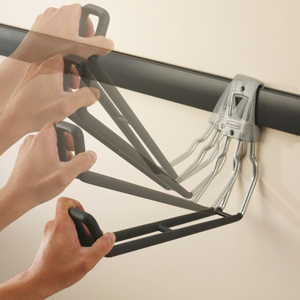 Rubbermaid FastTrack Wall Mounted Storage Rails + Organizing Hook Assortment