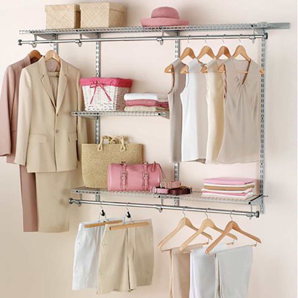 Rubbermaid Classic 3' to 6' Wide Closet Configuration Storage Kit, White (Used) - VMInnovations