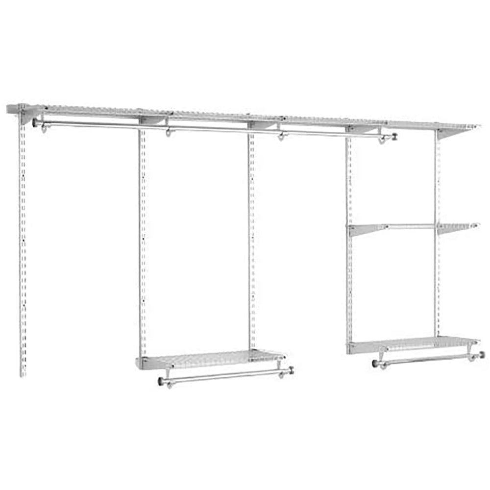 Rubbermaid Classic Custom 4' to 8' Wide Metal Closet Storage Kit (Open Box)