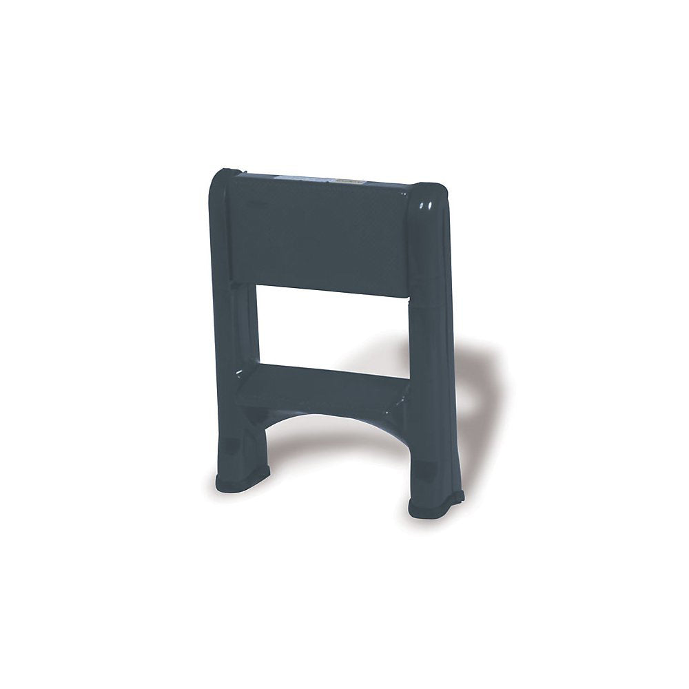 Rubbermaid 2 Step Folding Plastic Stepstool with Foot Pads, Grey (Open Box) - VMInnovations
