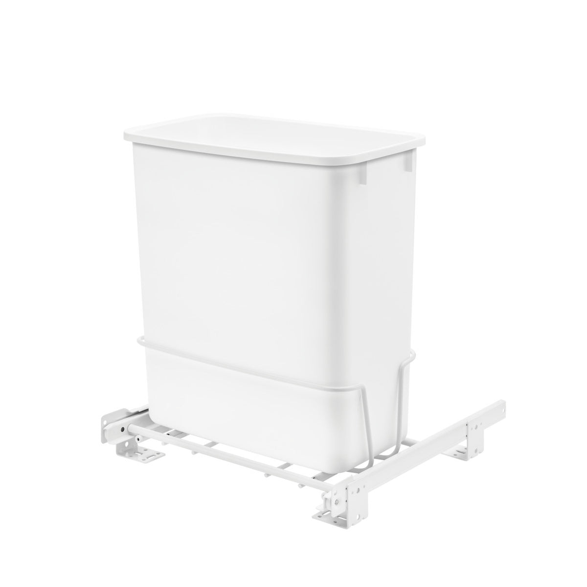 Rev-A-Shelf RV-814PB 20 Quart Pull-Out Waste Container Bin, White (For Parts)