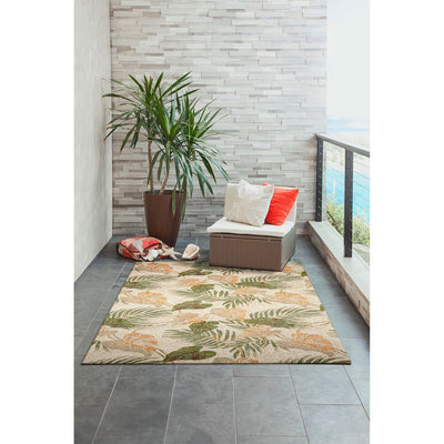 Liora Manne Ravella Indoor Outdoor Accent Area Rug, Tropical Leaf, 3 ft x 2 ft