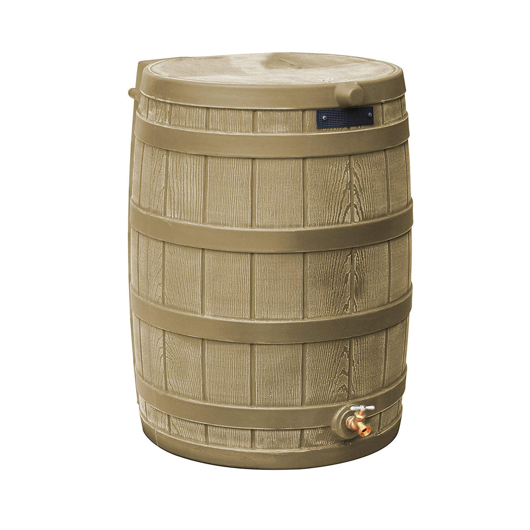 Good Ideas Rain Wizard 50 Gallon Rain Barrel Water Collector with Diverter Kit - VMInnovations