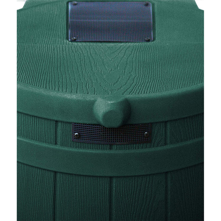 Good Ideas Rain Wizard Water Storage 50 Gal Capacity Collection Barrel, Green - VMInnovations