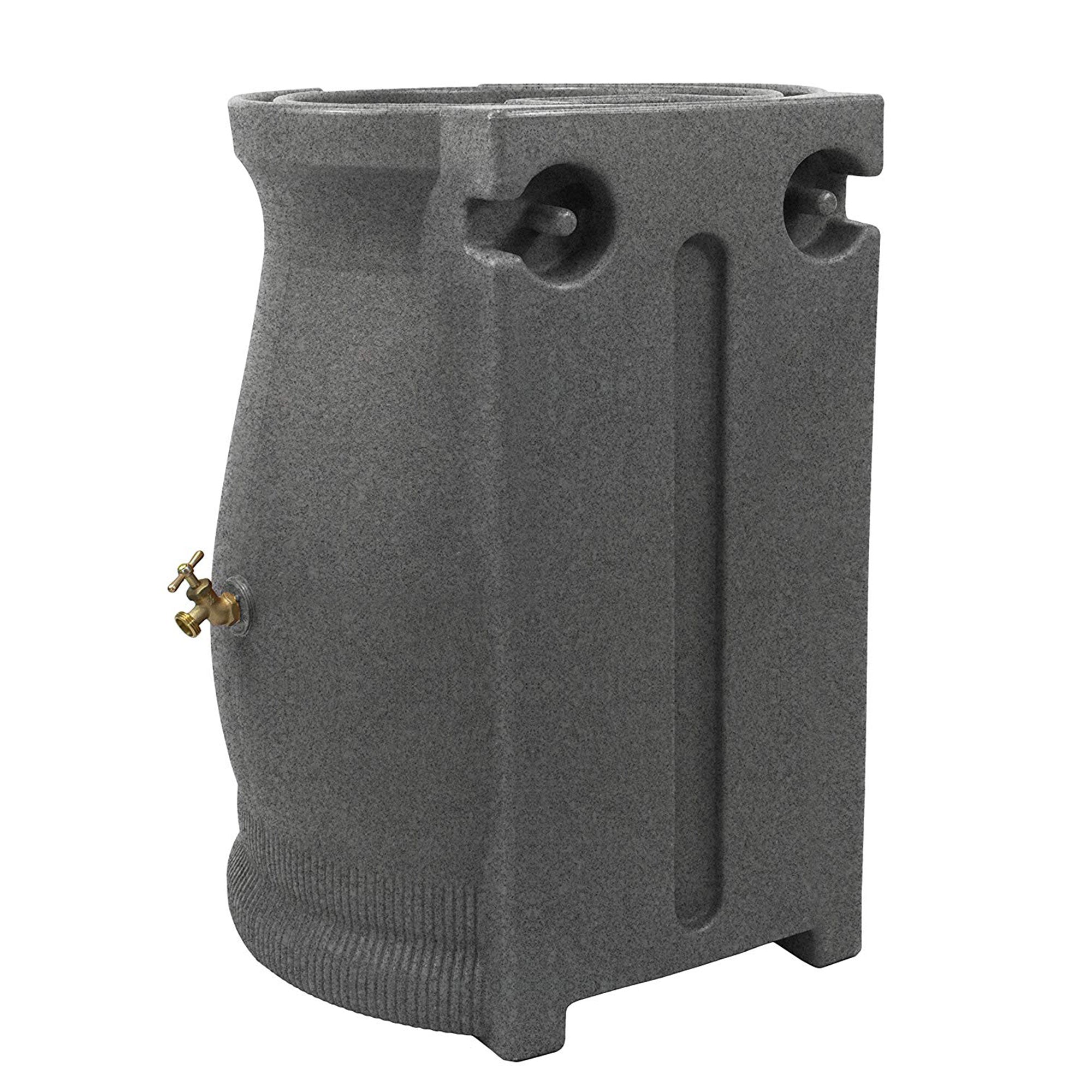 Good Ideas 50 Gallon Rain Saver Wizard Barrel Urn, Light Granite (For Parts) - VMInnovations