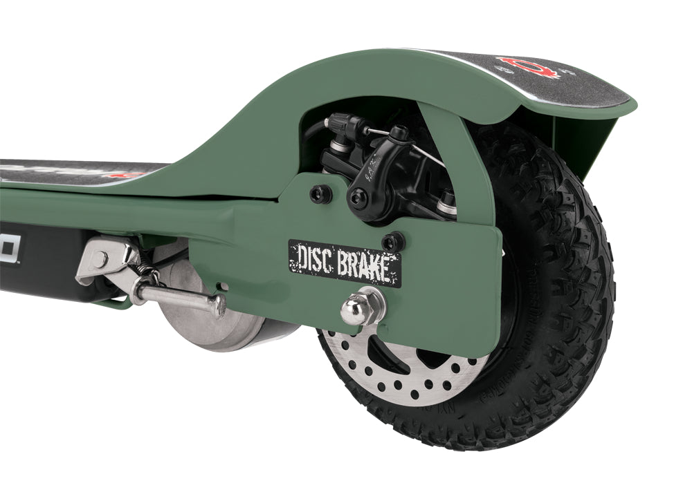 Razor RX200 Electric Off Road Kids Scooter, Rear Wheel Drive, Disc Brakes, Green