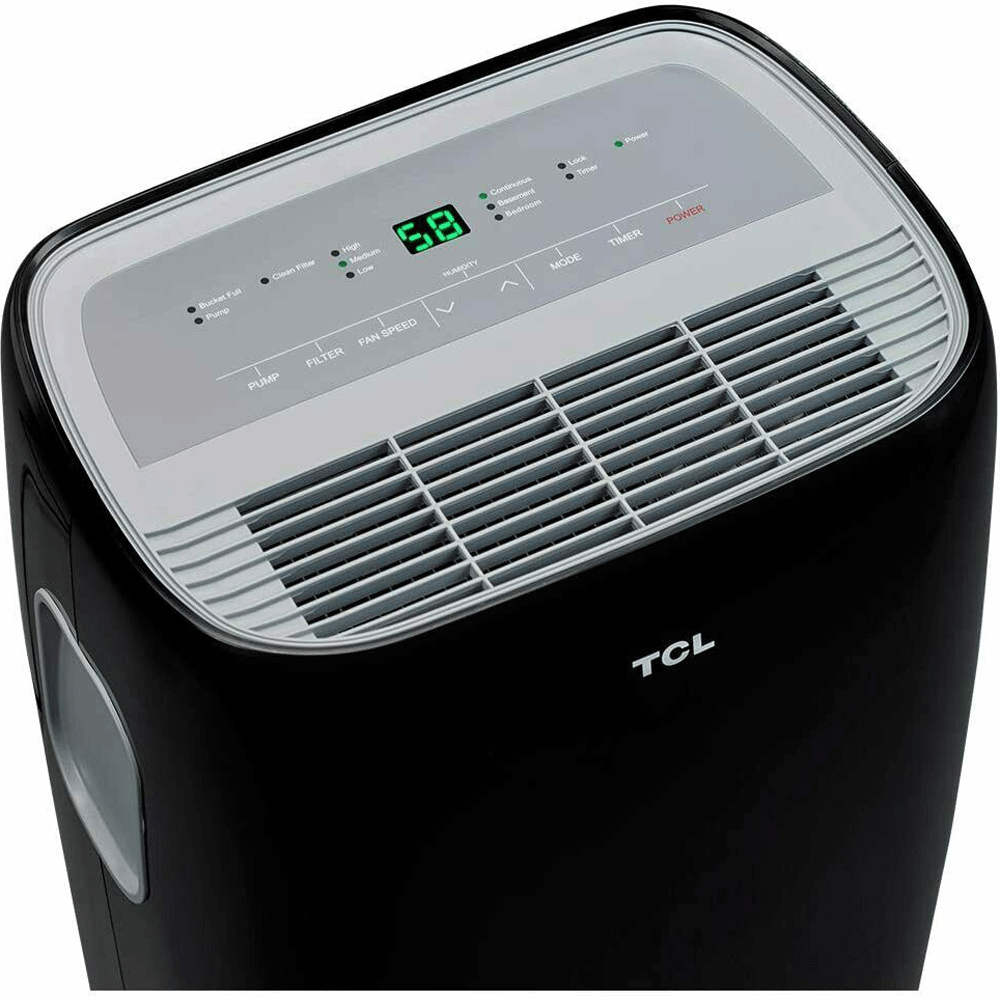 TCL Smart 50 Pint Smart Dehumidifier with Voice Control for Home, Black (2 Pack)