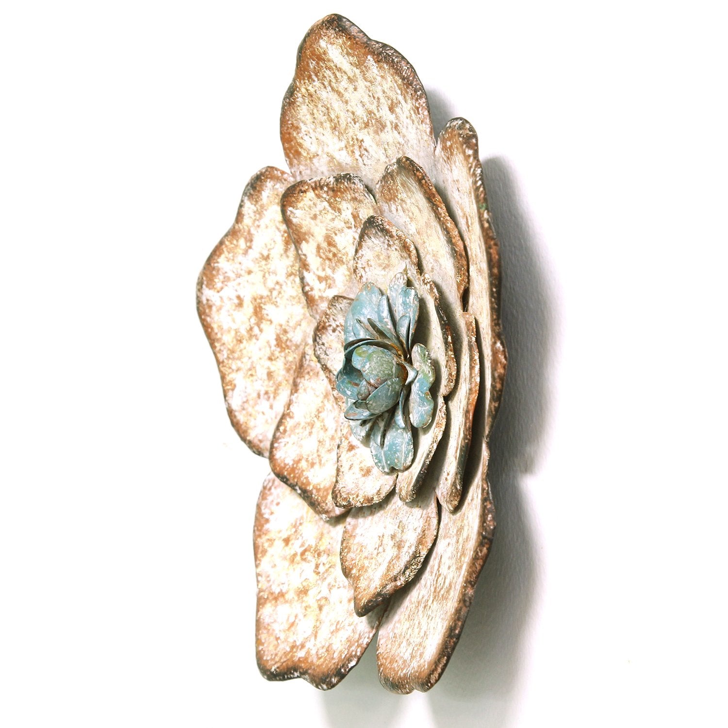 Stratton Home Decor Set of 3 Metal Rustic Flower Wall Decor (Open Box) (2 Pack) - VMInnovations