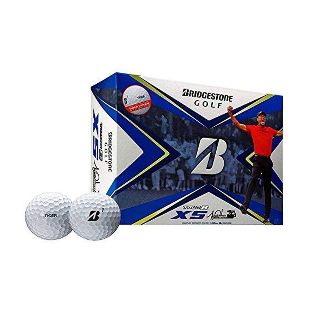 Bridgestone Tour B XS Model Soft Feel Distance Balls, Yellow, 1 Dozen (Open Box)