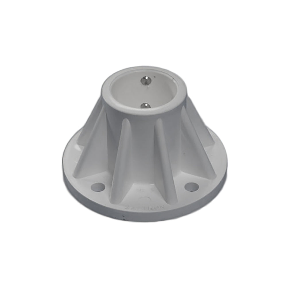 Saftron 3 Inch Surface Mount for 1.9 Inch OD Swimming Pool Ladder or Rail, Gray - VMInnovations
