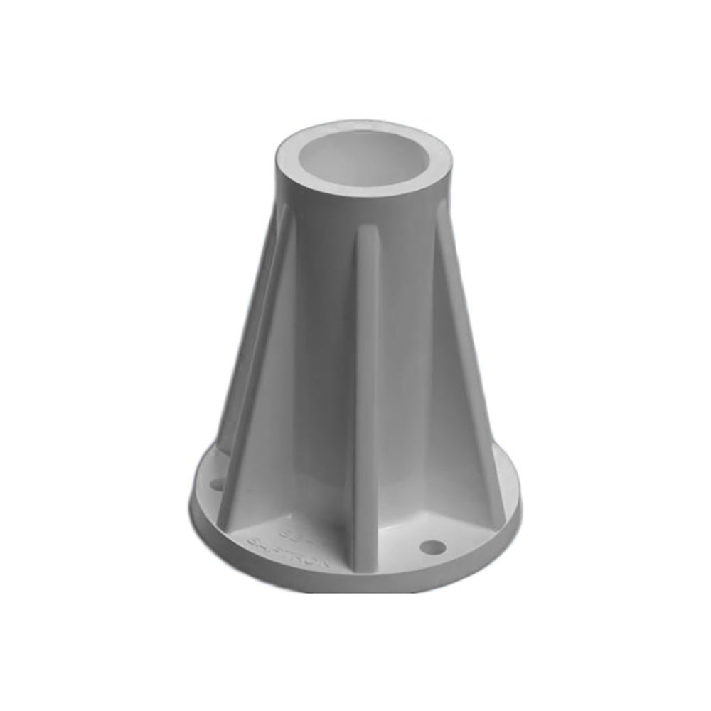 Saftron 6 Inch Mount for 1.9 Inch OD Swimming Pool Ladder or Rail, Gray (2 Pack) - VMInnovations