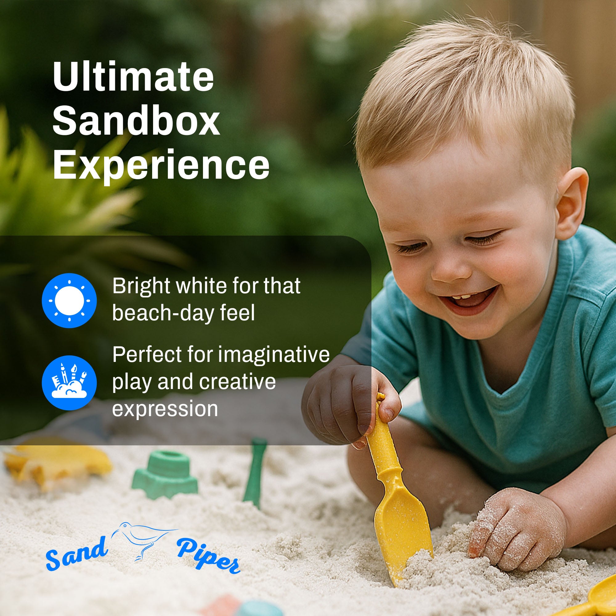 SandPiper 25 Pound Premium Grade Multi-Use Play Sand with Chemical Free Formula