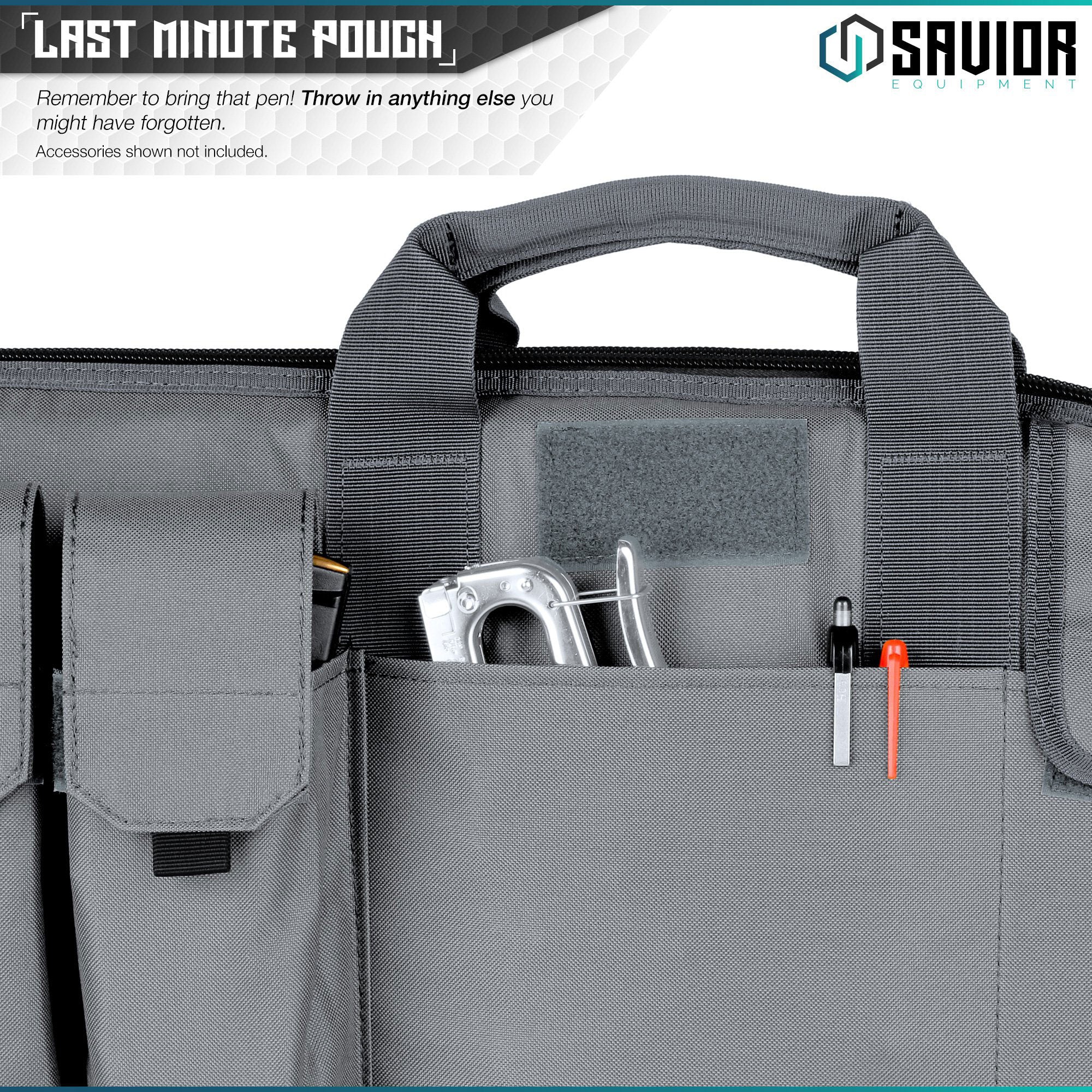 Savior Equipment The Patriot 45 Inch Single Gun Rifle Case Bag, Gray (Open Box)