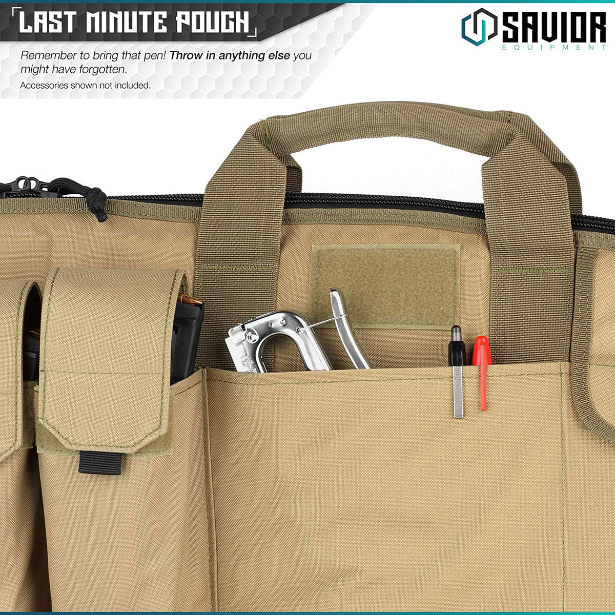 Savior Equipment 45 Inch Soft Single Long Gun Rifle Case Bag, Tan (Open Box)