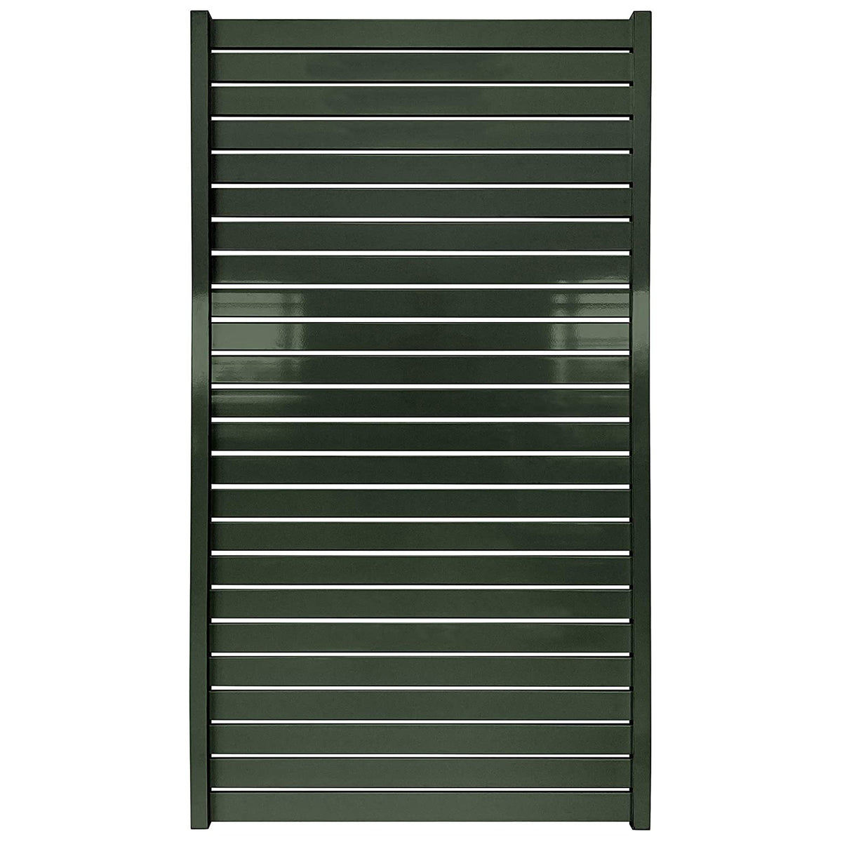 Stratco 71 x 39 inch Aluminum Quick Screen Horizontal Slat Gate Fencing, Gray