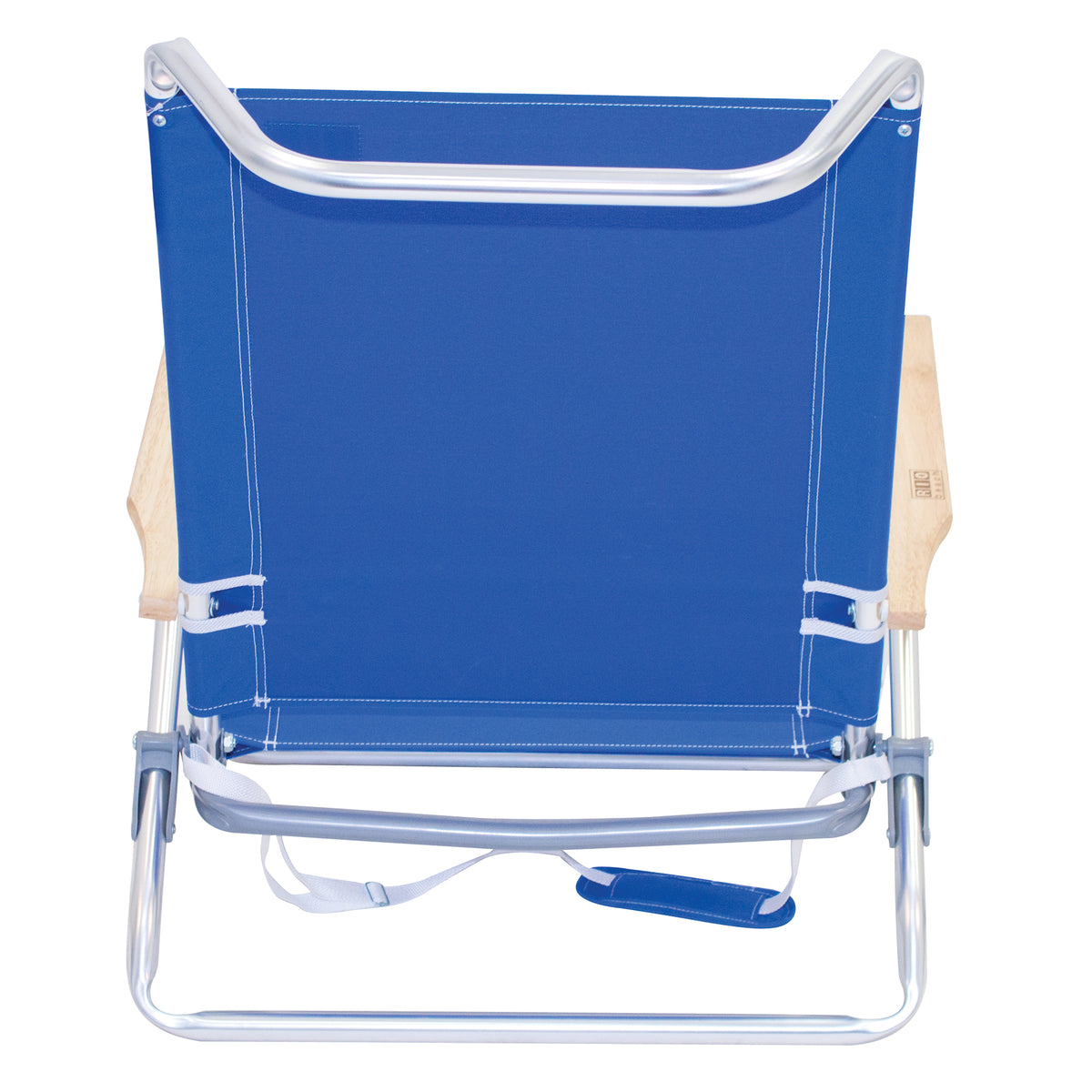 RIO Brands Classic 5 Position Aluminum Lay Flat Beach Lounge Chair (Open Box)