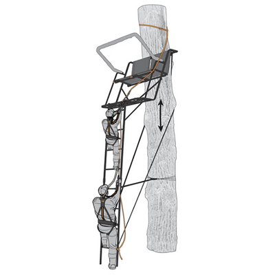 Muddy Safe-Line 30" Durable Nylon Outdoor Hunting & Tree Stand System, (6 Pack)