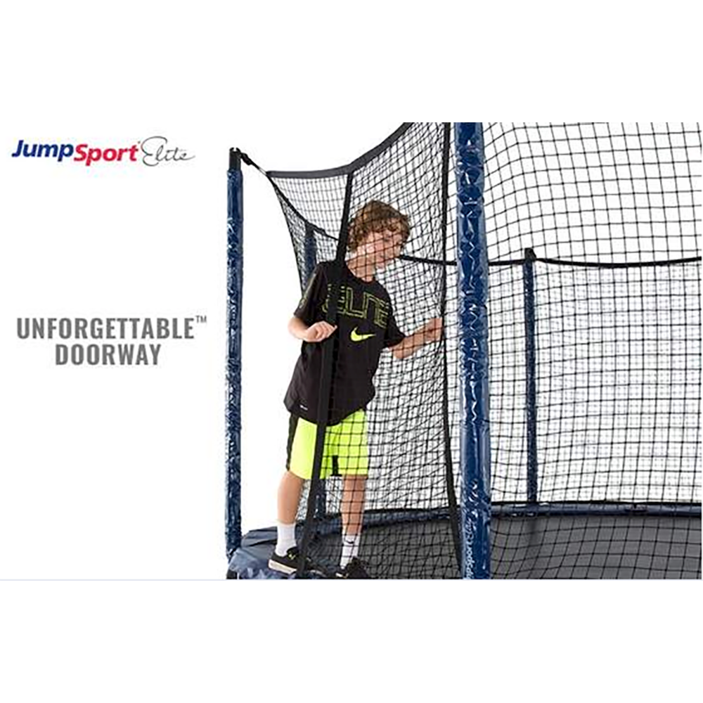 JumpSport Elite 14 Foot StagedBounce Technology Trampoline System with Enclosure - VMInnovations