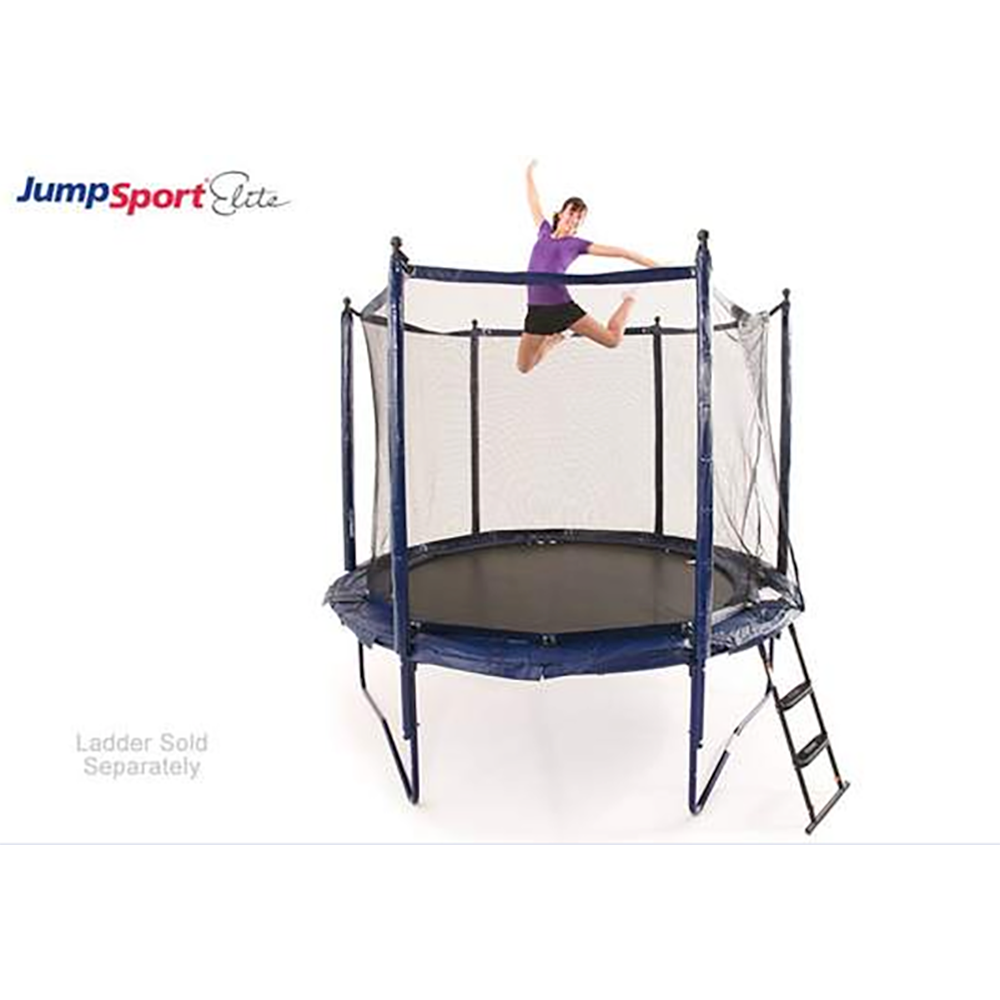 JumpSport Elite 10 Foot StagedBounce Technology Trampoline System with Enclosure