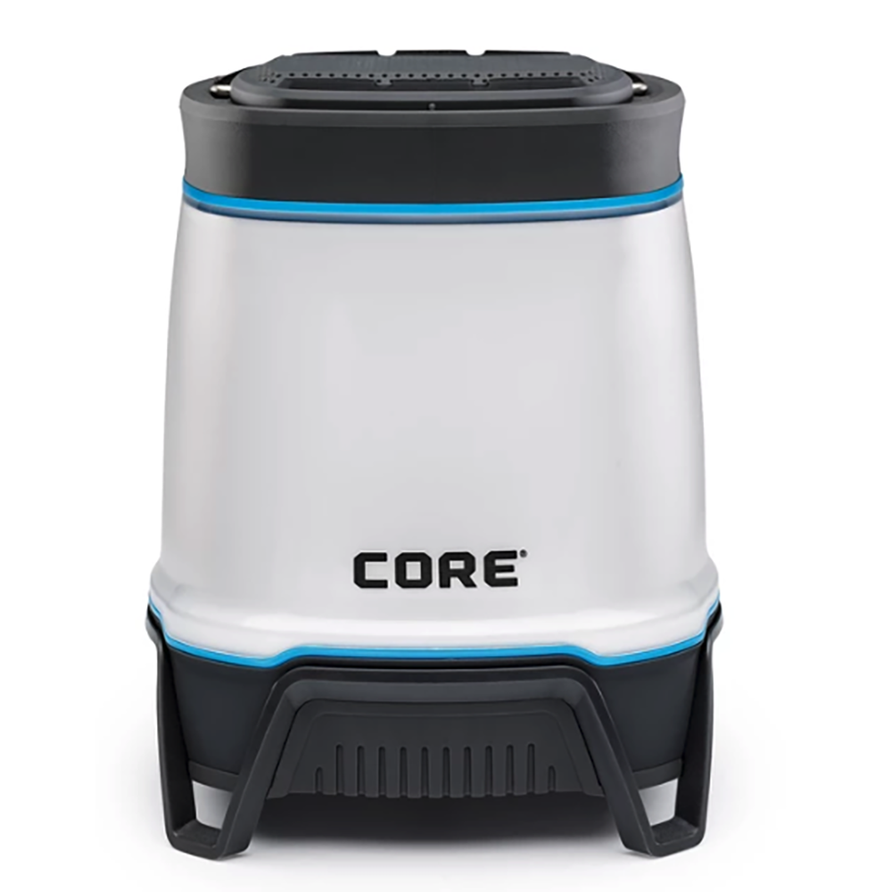 CORE 1250 Lumen Rechargeable Bluetooth Speaker & Lantern with USB Outlet, Gray