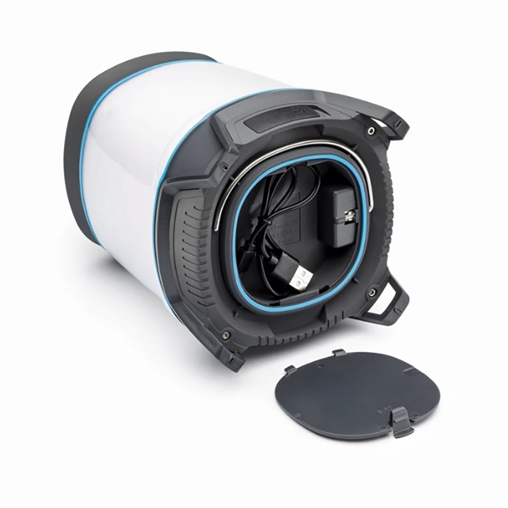 CORE 1250 Lumen Rechargeable Bluetooth Speaker & Lantern with USB Outlet, Gray