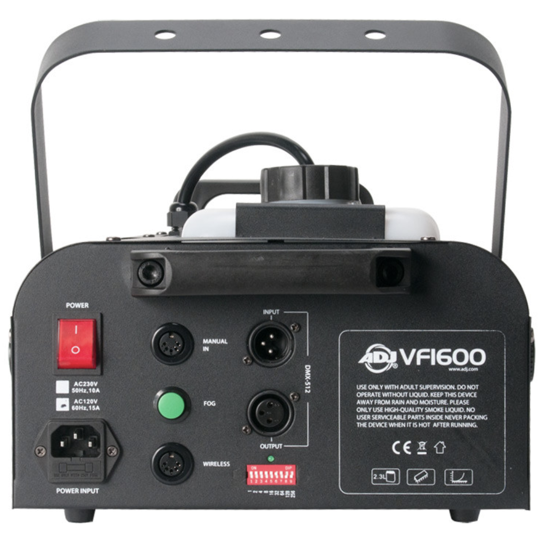 ADJ 1500W Mobile DMX Fog Machine w/ 2.3L Fluid Tank & Remote & 1L Fog Fluid