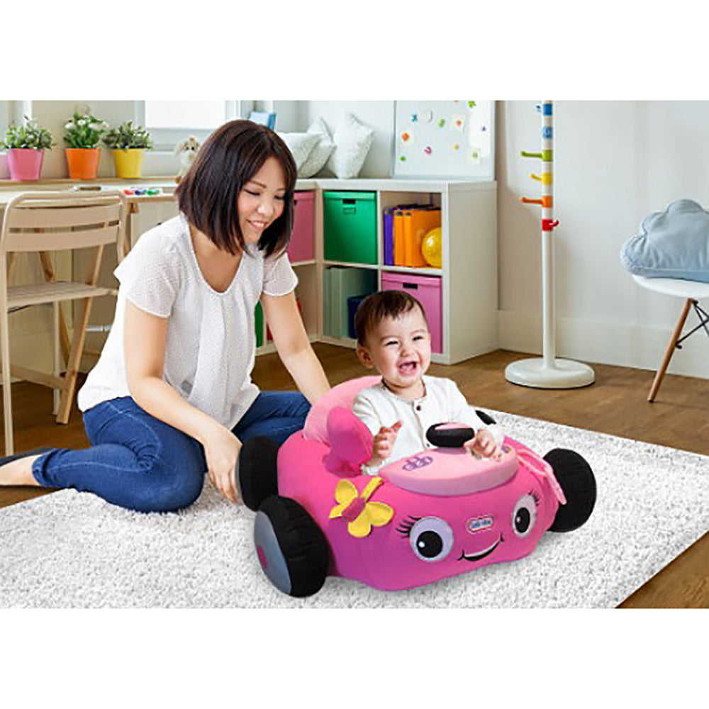 Little Tikes Cutie Coupe Plush Car Baby Toddler Lounger Seat, Pink Car (3 Pack) - VMInnovations