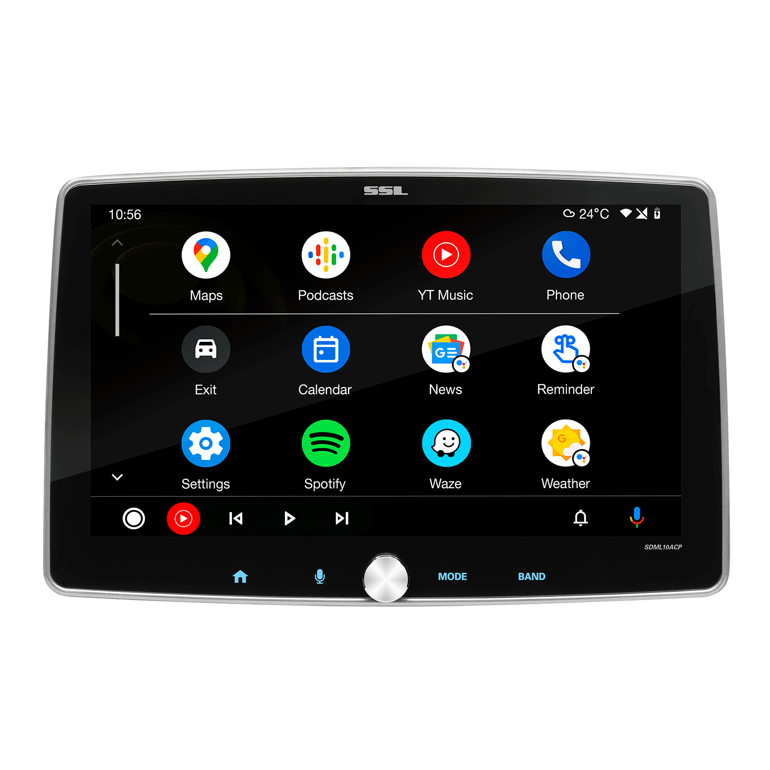 SOUNDSTORM SDML9ACP 9 Inch Touchscreen Single DIN Bluetooth Multimedia Player - VMInnovations