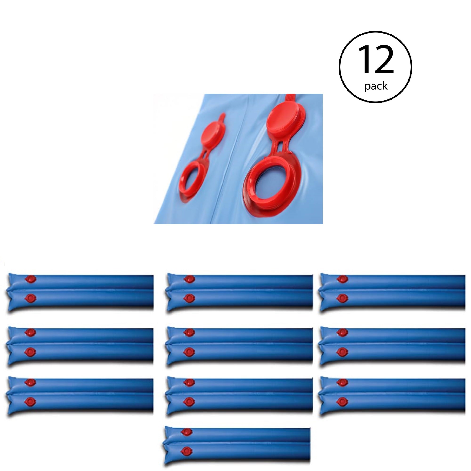 Swimline 1'x8' Pool Cover (12 Pack) w/ Swimline Pool 1x10' Pool Cover (10 Pack) - VMInnovations