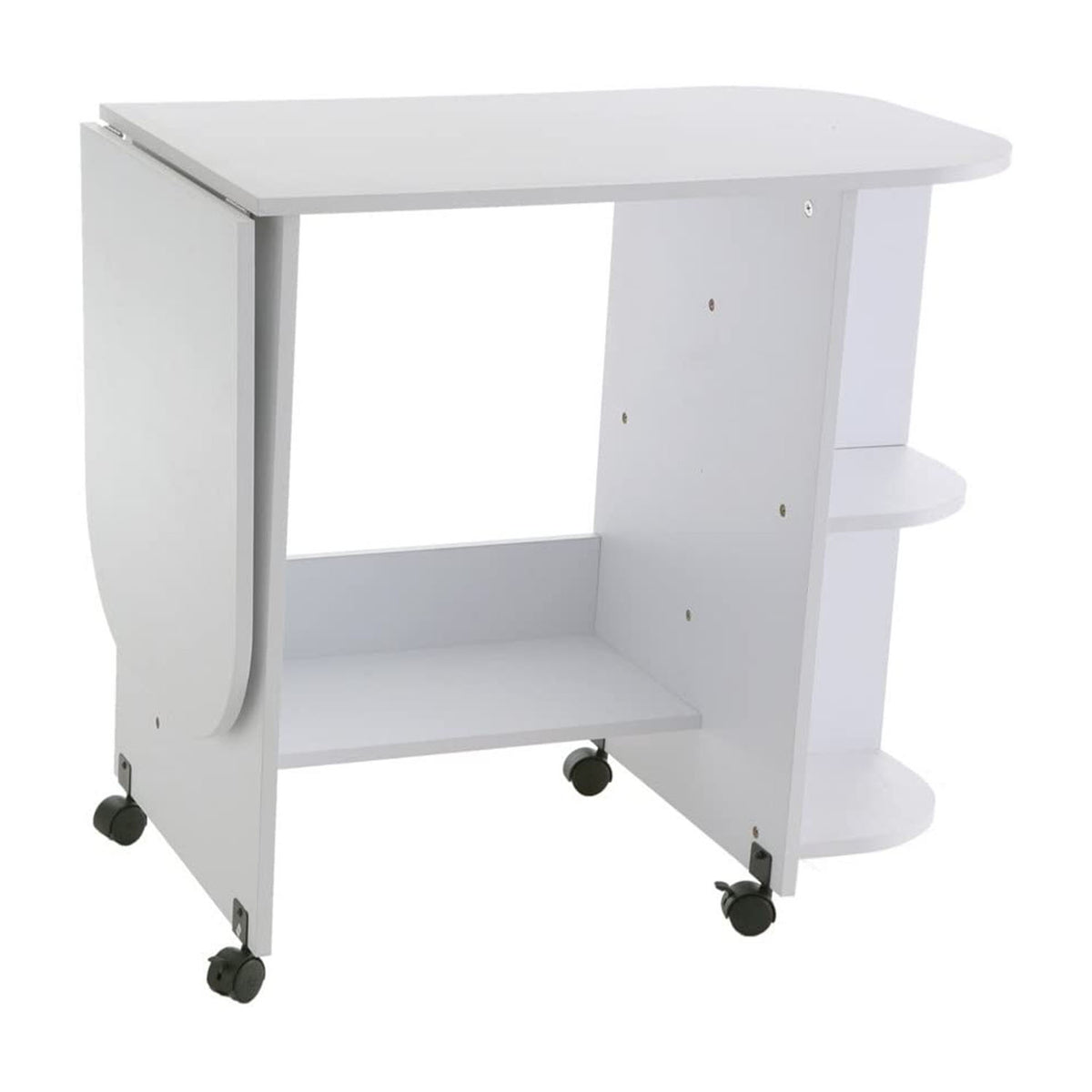 SEI Furniture Eaton Expandable Rolling Craft Station Sewing Table (Open Box)